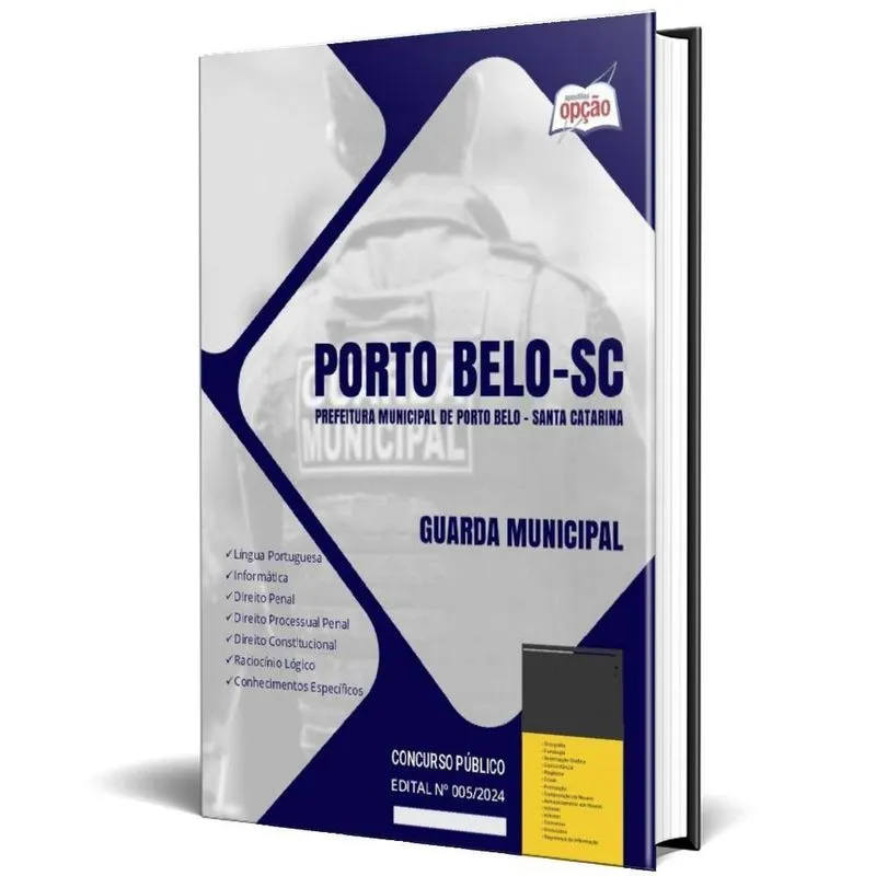 Apostila Prefeitura De Porto Belo Sc 2024 - Guarda Municipal