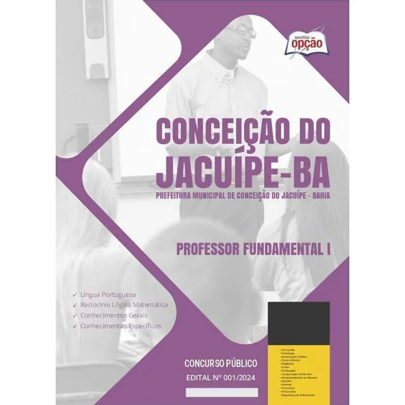 Apostila Prefeitura Conceição Do Jacuípe Ba 2024 Professor