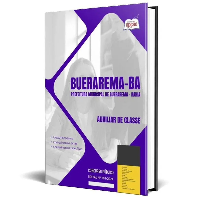 Apostila Prefeitura De Buerarema Ba 2024 - Auxiliar Classe