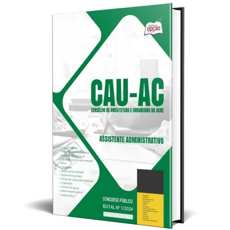 Apostila Concurso Cau Ac 2024 - Assistente Administrativo