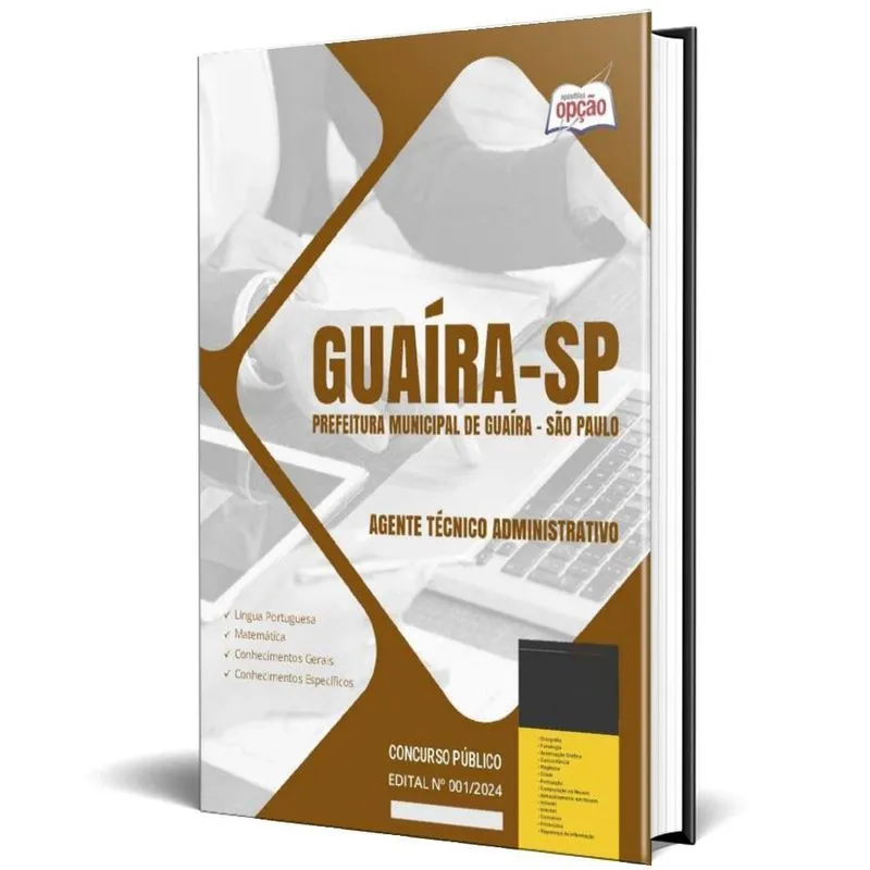Apostila Prefeitura Guaíra Sp 2024 Agente Técnico