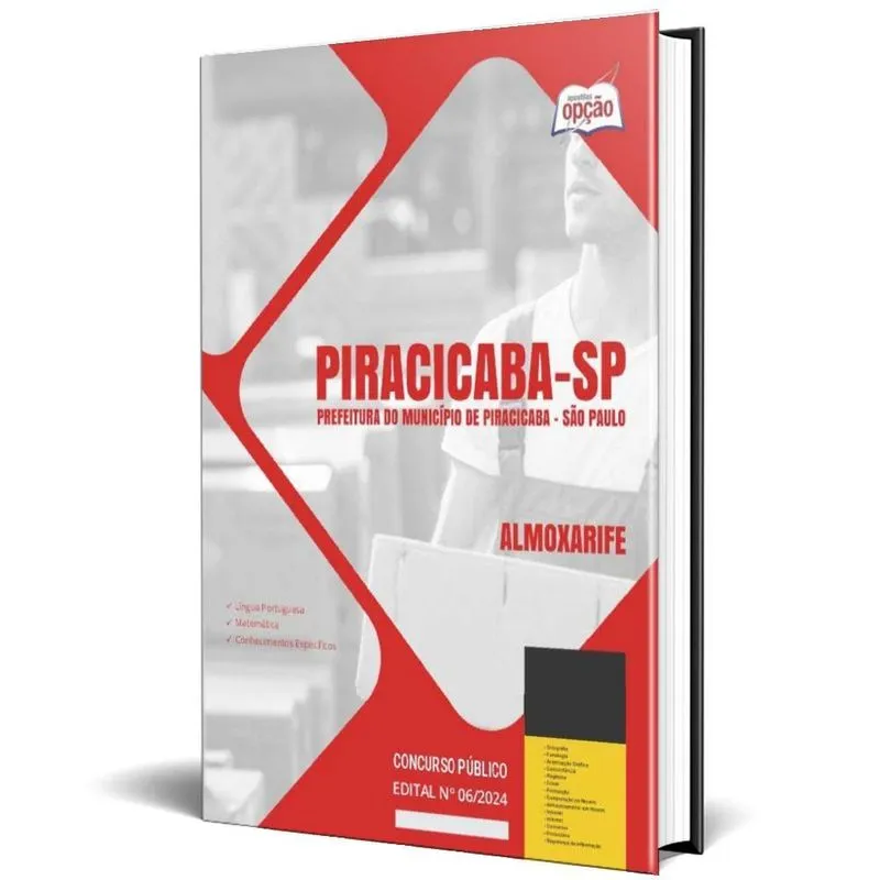 Apostila Prefeitura De Piracicaba Sp 2024 - Almoxarife