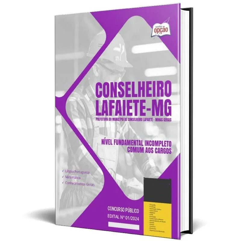 Apostila Prefeitura Conselheiro Lafaiete Mg 2024 Nível