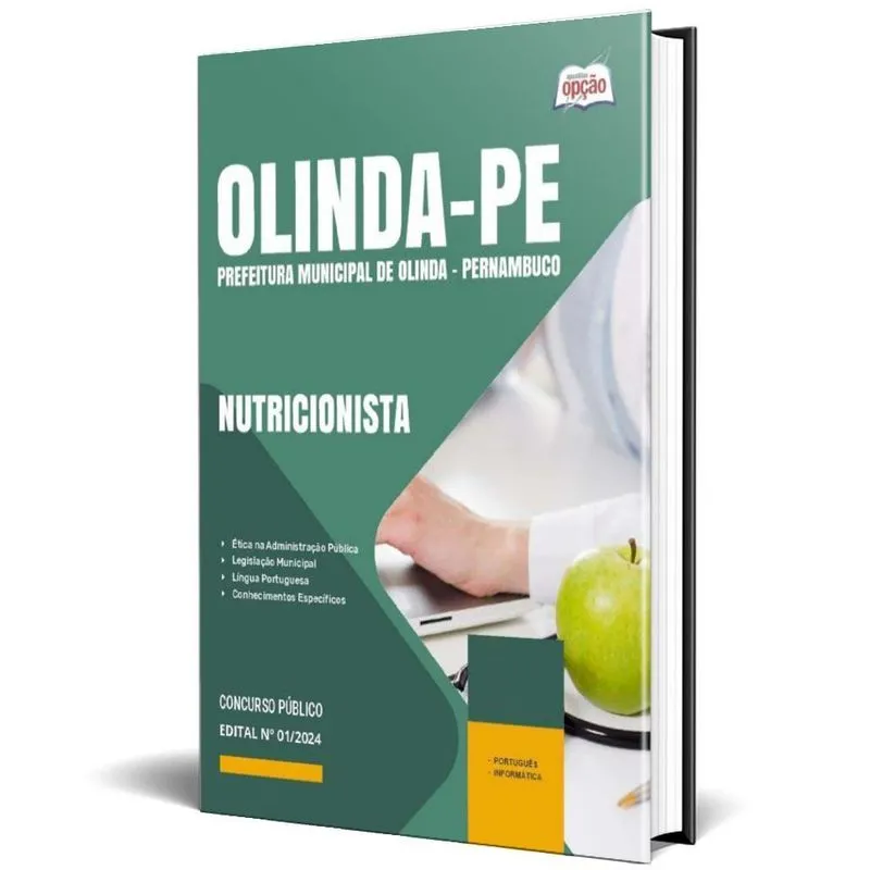 Apostila Prefeitura De Olinda Pe 2024 - Nutricionista