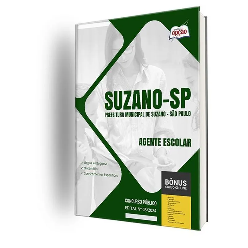 Apostila Prefeitura De Suzano Sp 2024 - Agente Escolar
