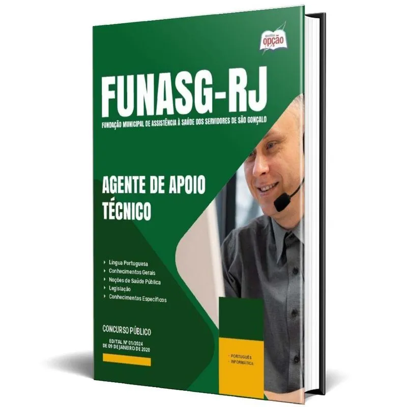 Apostila Funasg Rj 2024 - Agente De Apoio Técnico