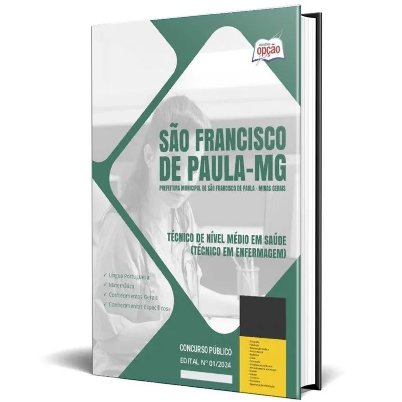 Apostila Prefeitura São Francisco Paula Mg 2024 Técnico