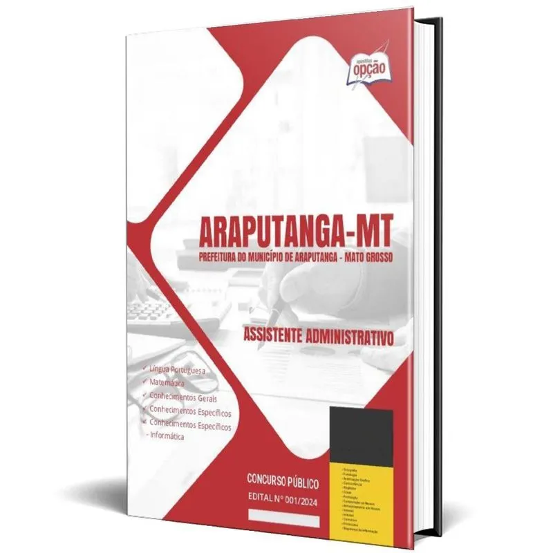 Apostila Prefeitura Araputanga Mt 2024 Assistente