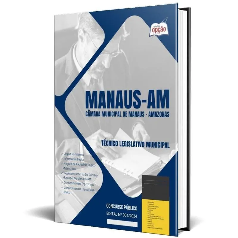 Apostila Câmara Manaus AM 2024 Técnico Legislativo Municipal