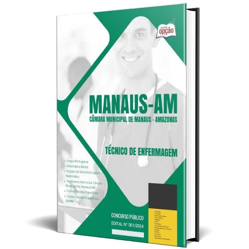 Apostila Câmara De Manaus AM 2024 - Técnico De Enfermagem