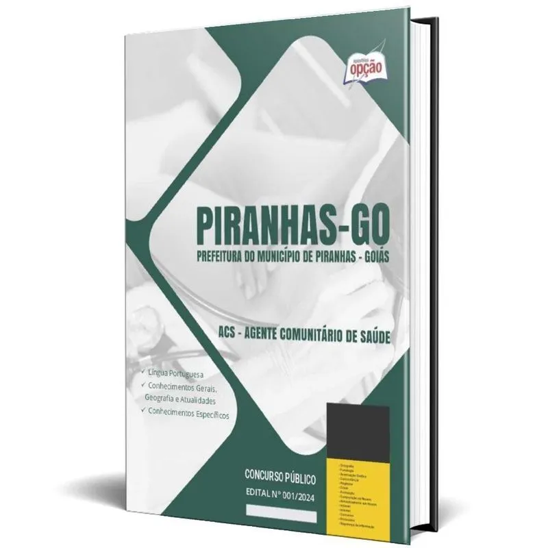 Apostila Prefeitura Piranhas Go 2024 Acs Agente Comunitário