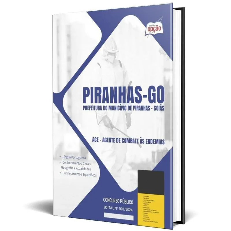 Apostila Prefeitura Piranhas Go 2024 Ace Agente Combate Às