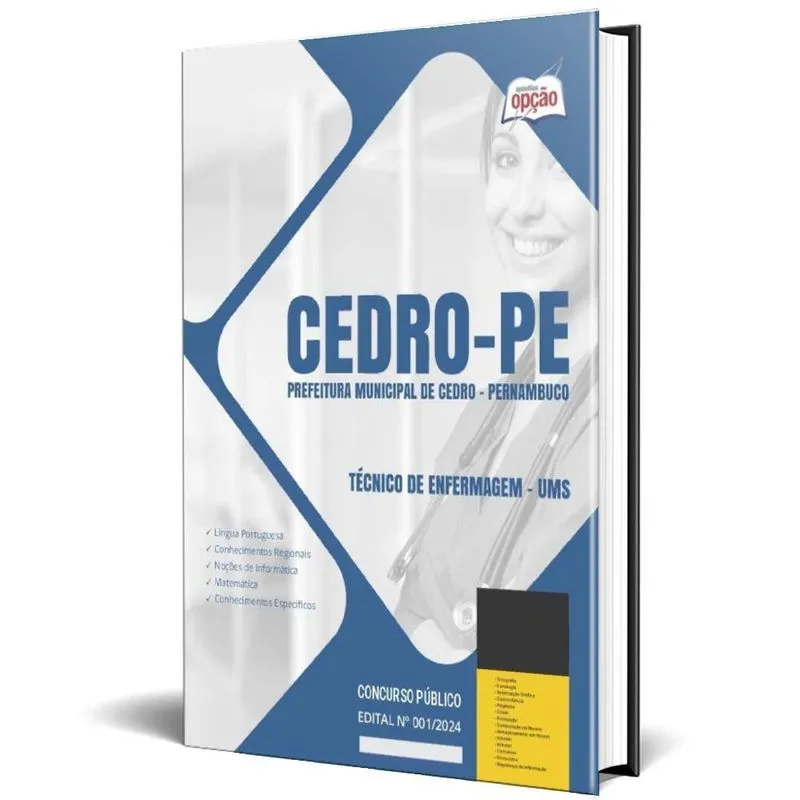 Apostila Prefeitura Cedro Pe 2024 - Técnico Enfermagem - Ums