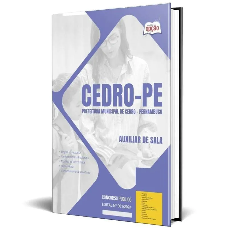 Apostila Prefeitura De Cedro Pe 2024 - Auxiliar De Sala
