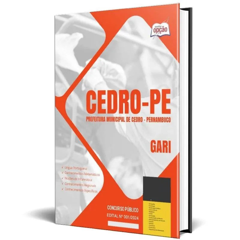 Apostila Prefeitura De Cedro Pe 2024 - Gari