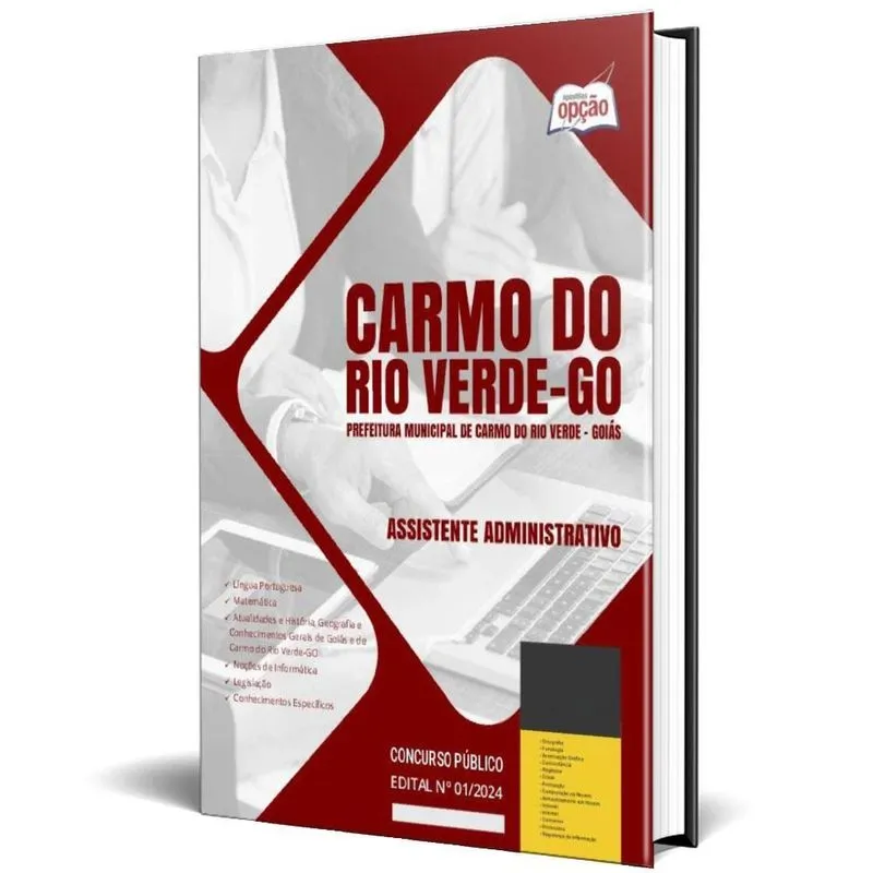 Apostila Prefeitura Carmo Do Rio Verde Go 2024 Assistente