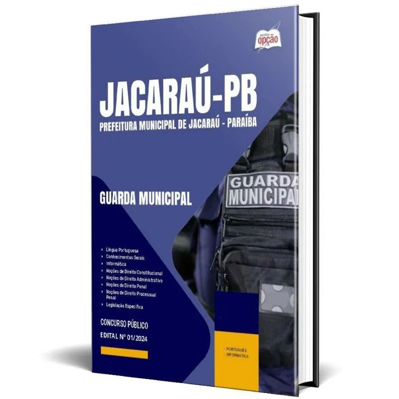 Apostila Prefeitura De Jacaraú Pb 2024 - Guarda Municipal