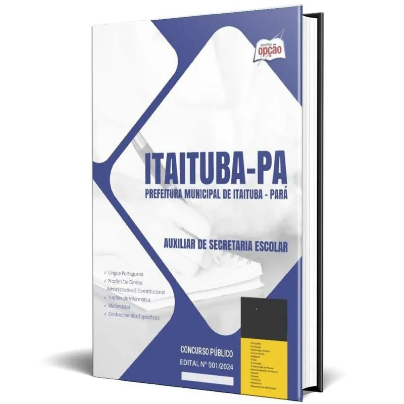 Apostila Prefeitura Itaituba Pa 2024 Auxiliar Secretaria