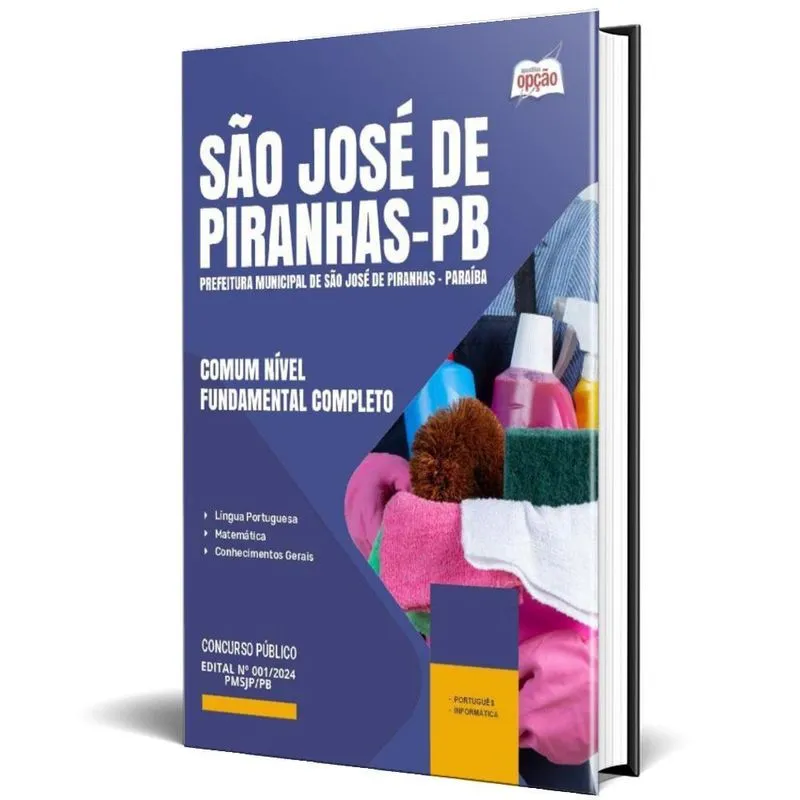 Apostila Prefeitura São José Piranhas Pb 2024 Comum Nível