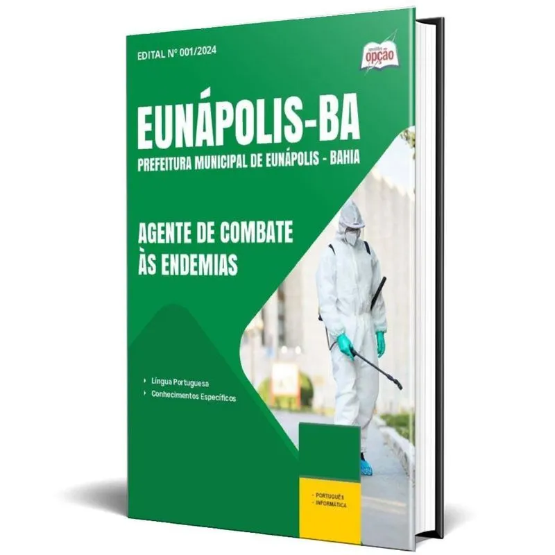 Apostila Prefeitura Eunápolis Ba 2024 Agente Combate Às