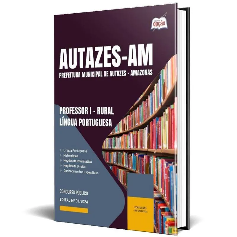 Apostila Prefeitura Autazes Am 2024 Professor I Rural Língua