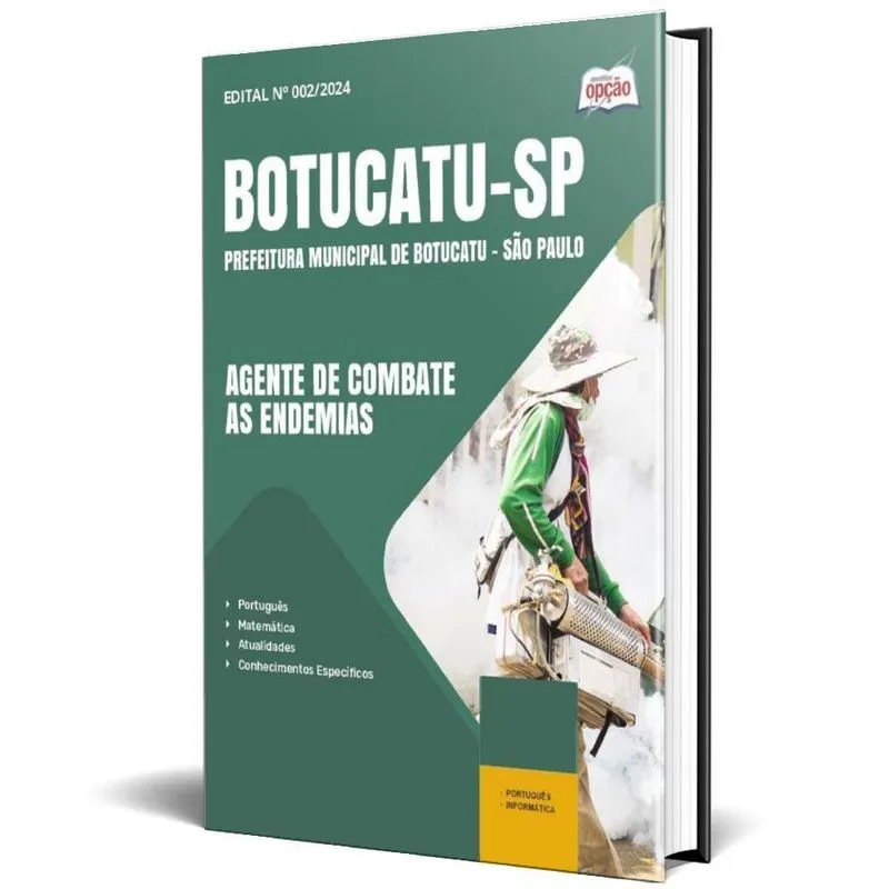 Apostila Prefeitura Botucatu Sp 2024 Agente Combate As