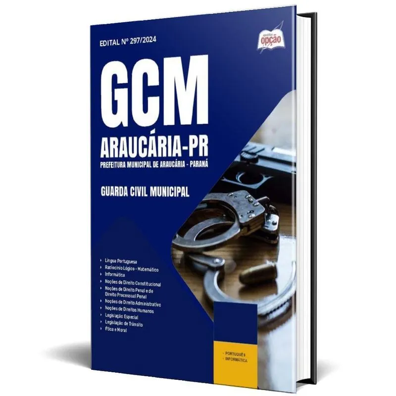 Apostila Prefeitura Araucária Pr 2024 Guarda Civil Municipal