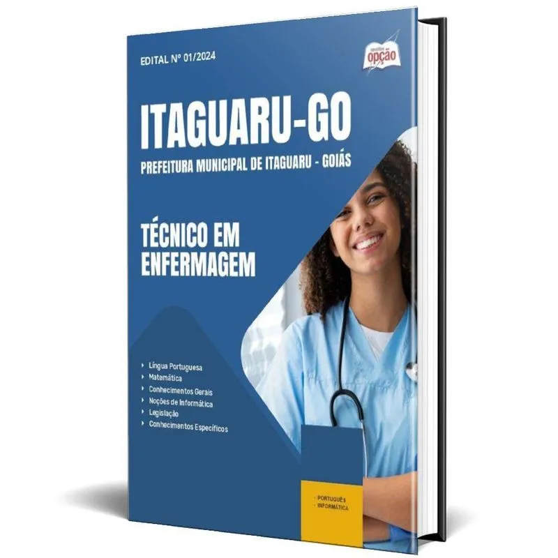 Apostila Prefeitura Itaguaru Go 2025 - Técnico Em Enfermagem
