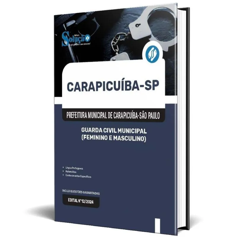 Apostila Prefeitura Carapicuíba Sp 2025 Guarda Civil