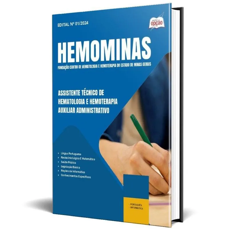 Apostila Hemominas 2025 Assistente Técnico Hematologia E