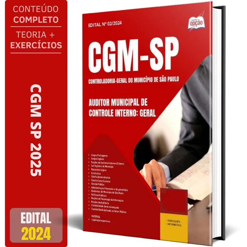 Apostila cgm sp 2025 - Auditor Municipal de Controle Interno: Geral