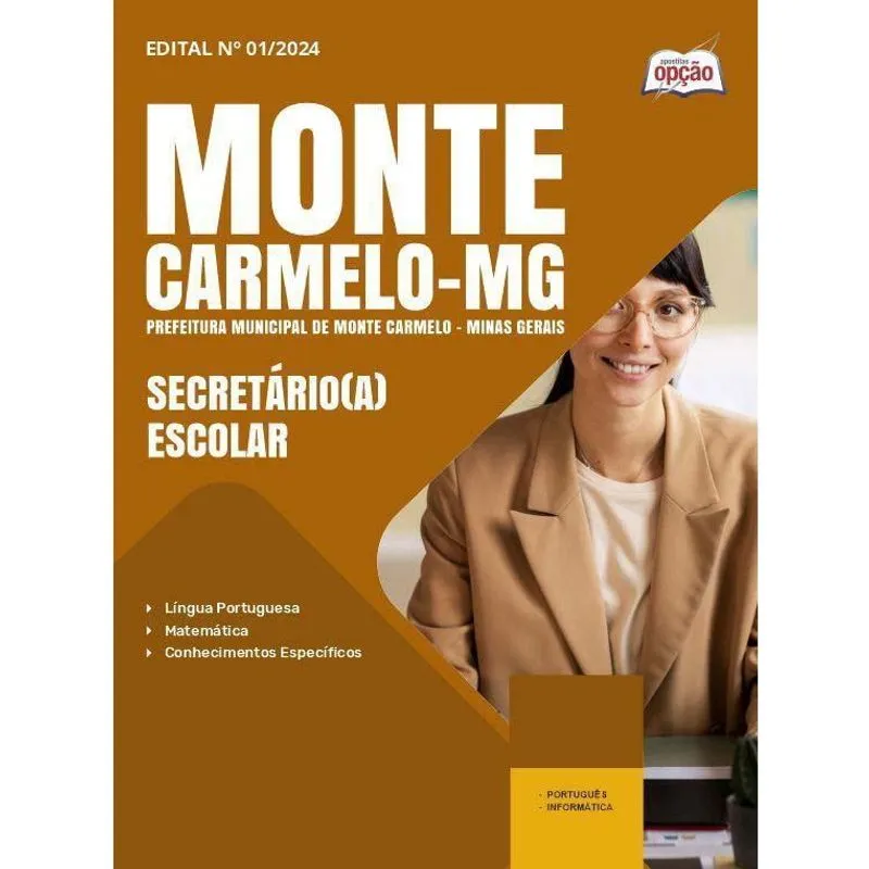 Apostila Prefeitura Monte Carmelo Mg 2025 SecretárioA