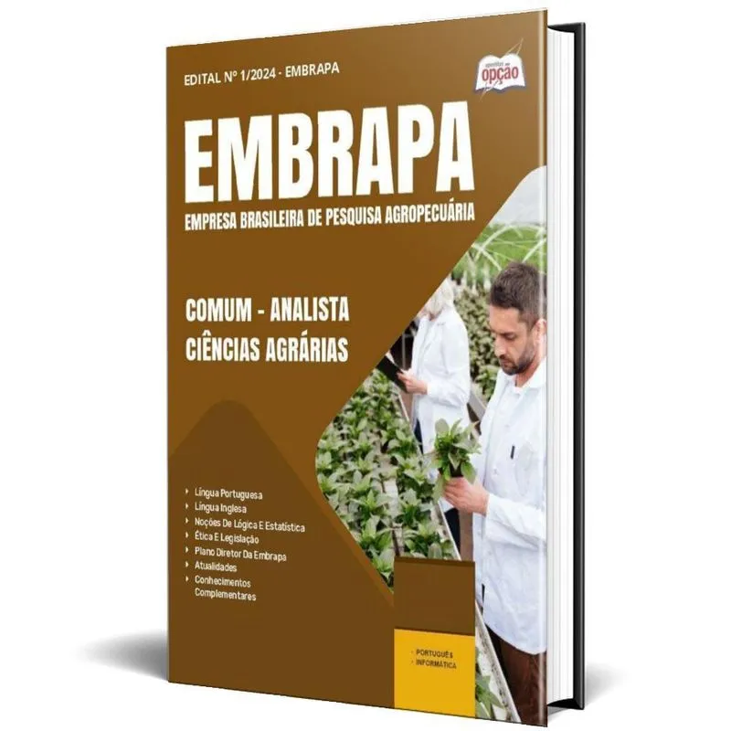 Apostila Embrapa 2025 Comum Analista Ciências Agrárias Área