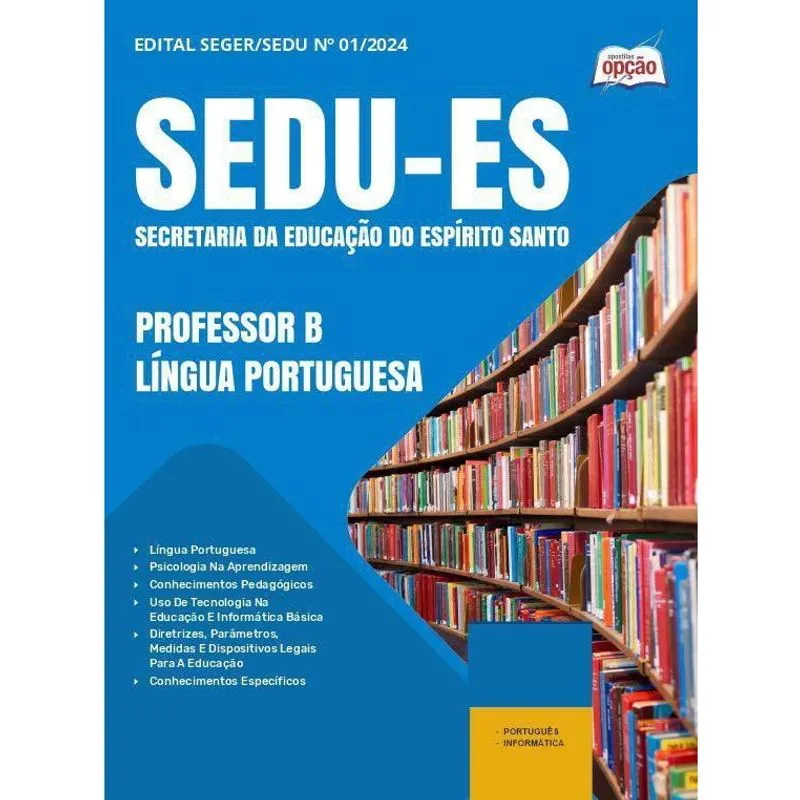 Apostila Sedu Es 2025 - Professor B - Língua Portuguesa