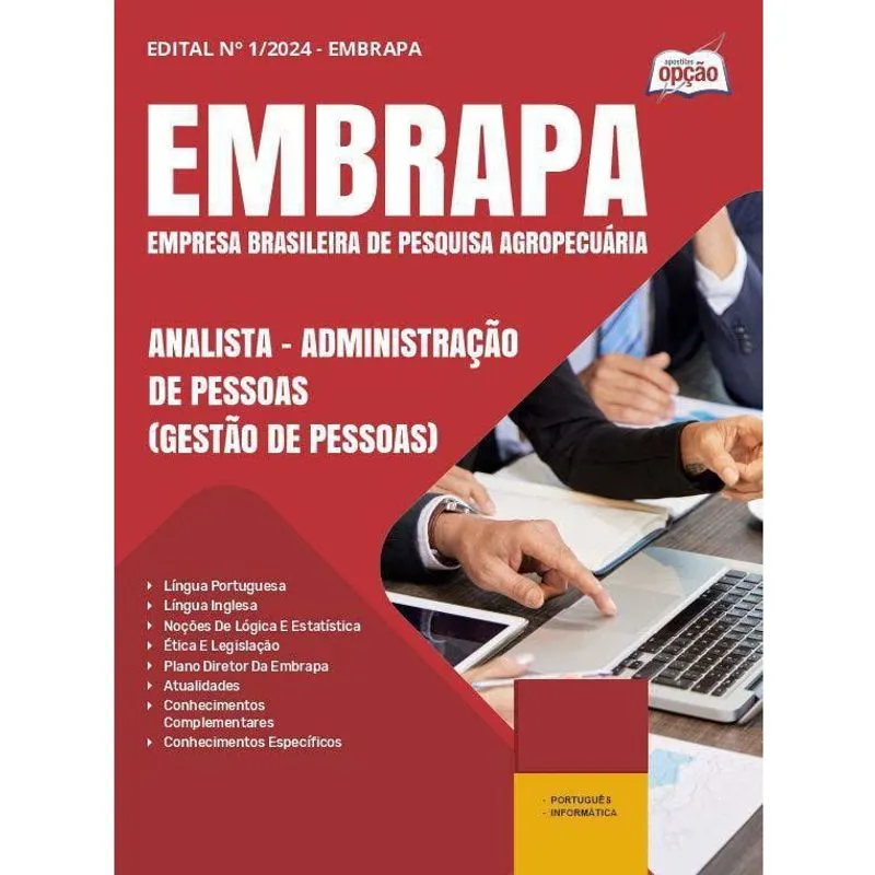 Apostila Embrapa 2025 Analista Administração Pessoas Gestão