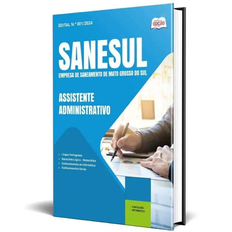 Apostila Sanesul Ms 2025 - Assistente Administrativo