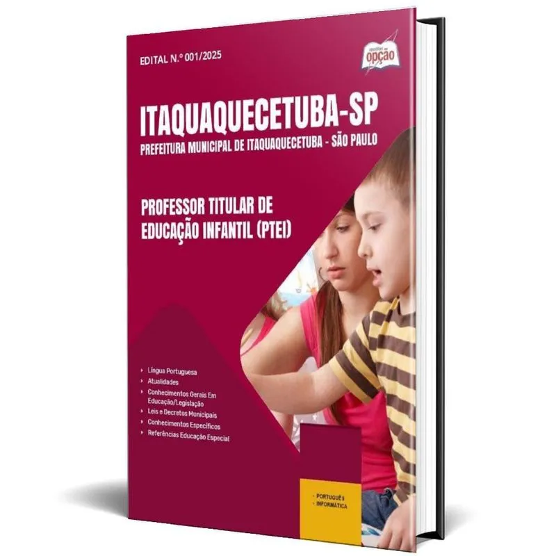 Apostila Prefeitura Itaquaquecetuba Sp 2025 Professor