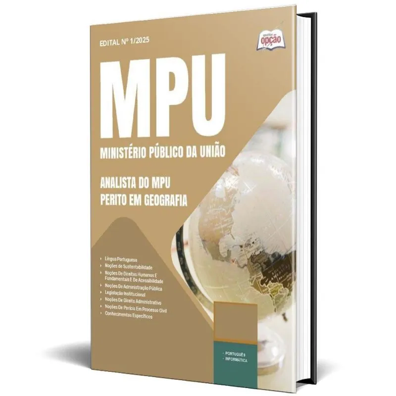 Apostila Mpu 2025 - Analista Do Mpu - Perito Em Geografia