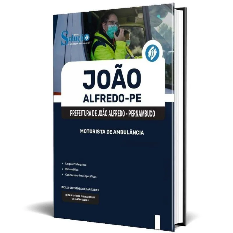 Apostila Prefeitura João Alfredo Pe 2025 Motorista