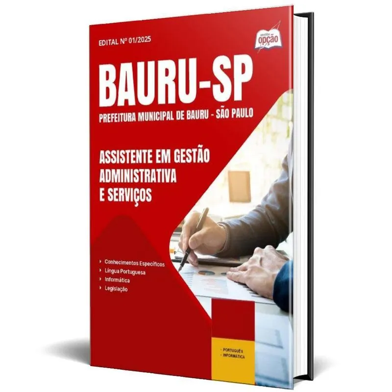 Apostila Prefeitura Bauru Sp 2025 Assistente Em Gestão