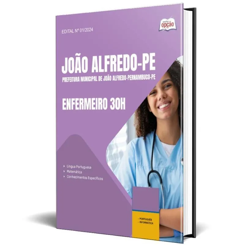 Apostila Prefeitura De João Alfredo Pe 2025 - Enfermeiro 30H