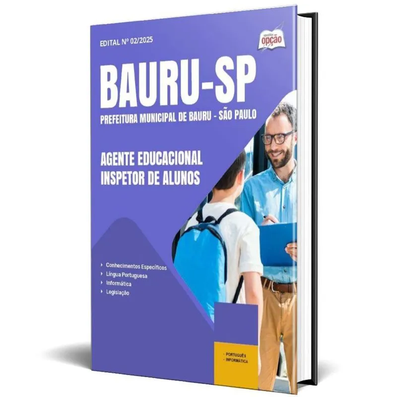 Apostila Prefeitura Bauru Sp 2025 Agente Educacional