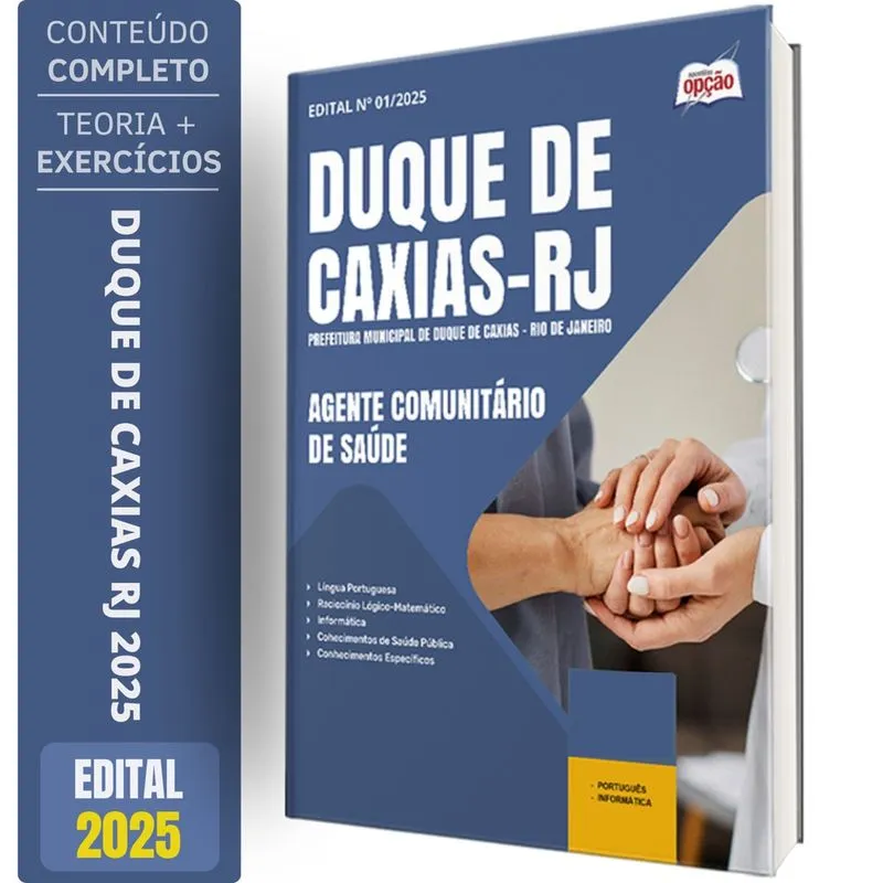 Apostila Prefeitura de Duque de Caxias rj 2025 - Agente Comunitário de Saúde