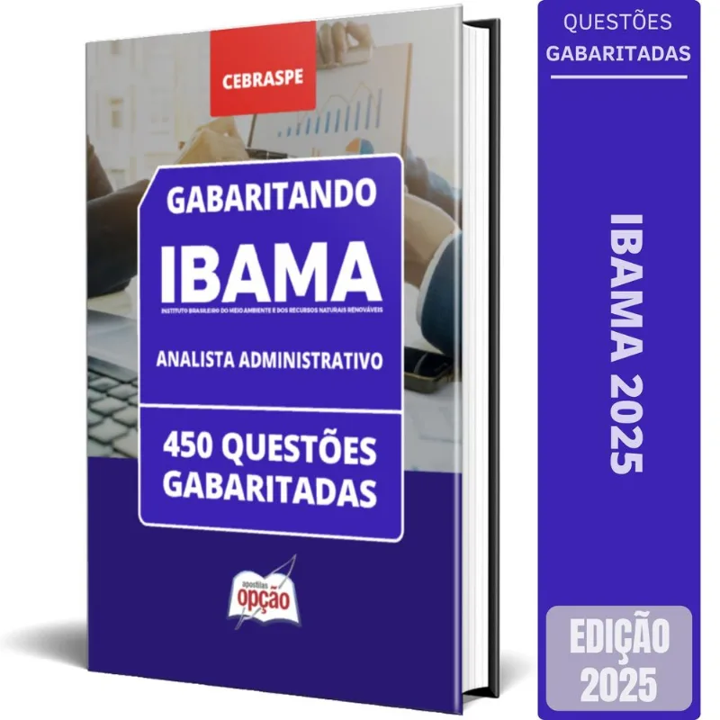 Caderno Ibama 2025 Analista Administrativo Questões