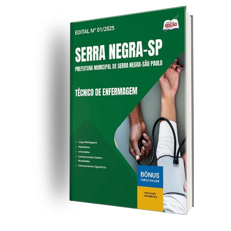 Apostila Prefeitura Serra Negra Sp 2025 - Técnico Enfermagem