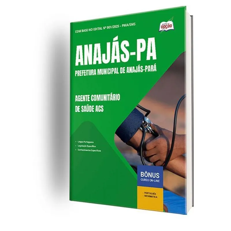 Apostila Prefeitura Anajás Pa 2025 Agente Comunitário Saúde