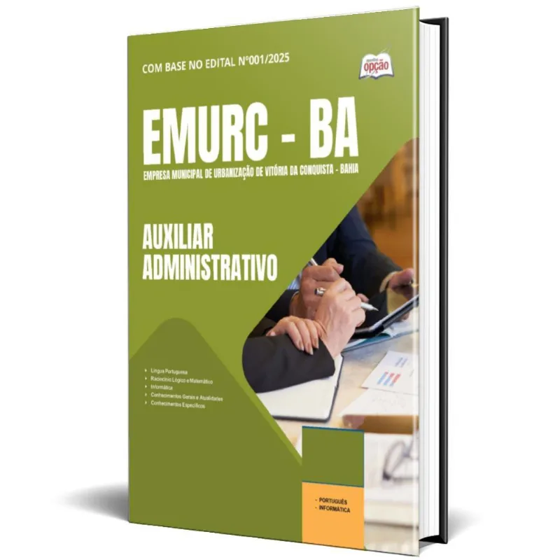 Apostila Emurc 2025 - Auxiliar Administrativo