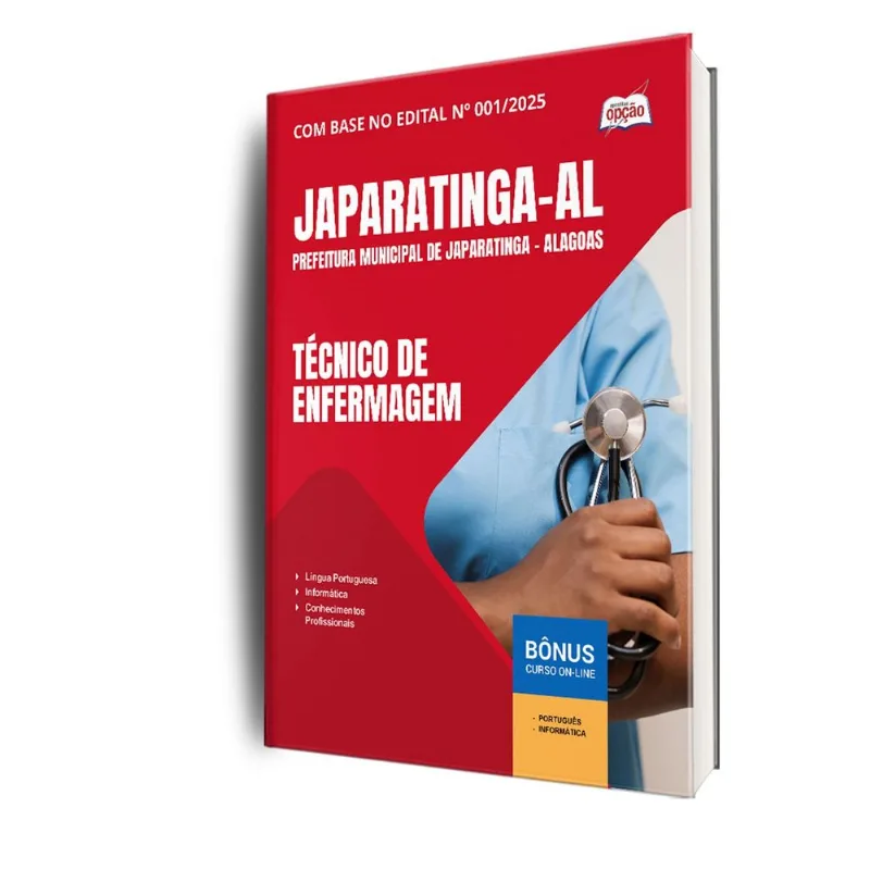 Apostila Prefeitura Japaratinga Al 2025 - Técnico Enfermagem