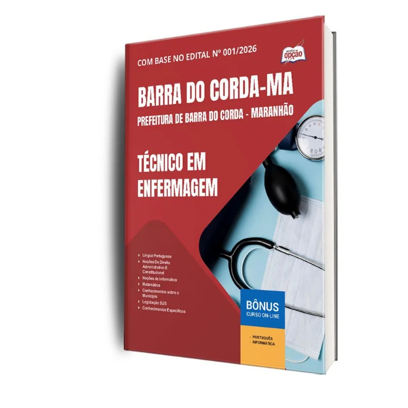 Apostila Prefeitura Barra Do Corda Ma 2025 Técnico Em