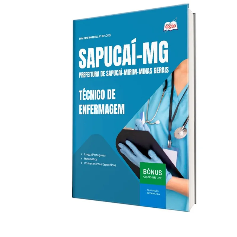 Apostila Prefeitura Sapucaí-mirim Mg 2025 Técnico Enfermagem